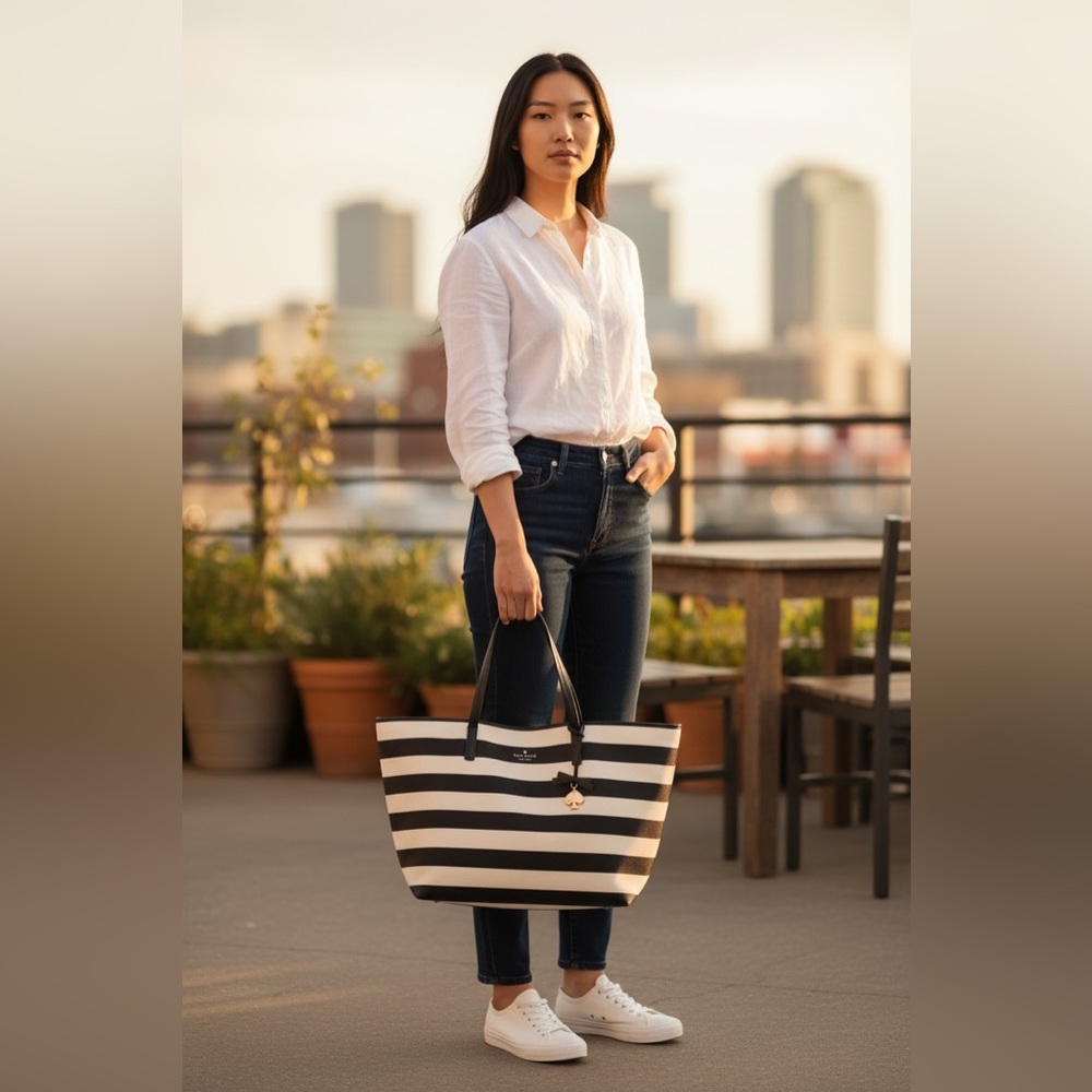 Kate Spade‎ New York Hawthorne Lane Ryan Striped Tote bag.